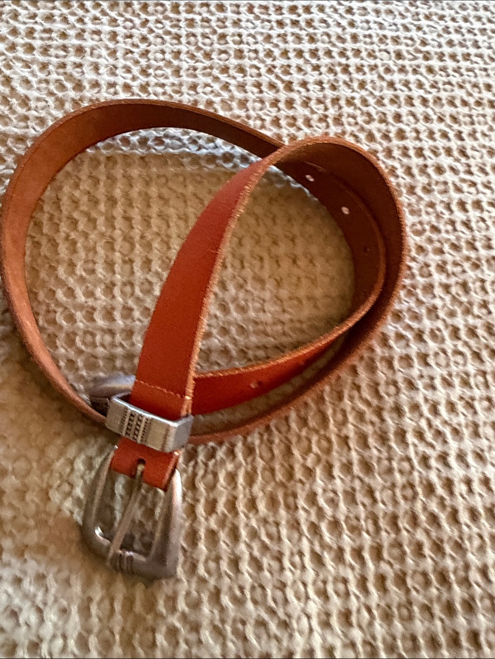 Classic Womens Leather Belt in Brown w Western Accents